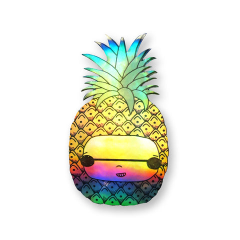 Holo Pineapple Sticker
