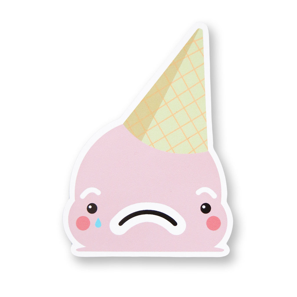 Sad Ice Cream Sticker