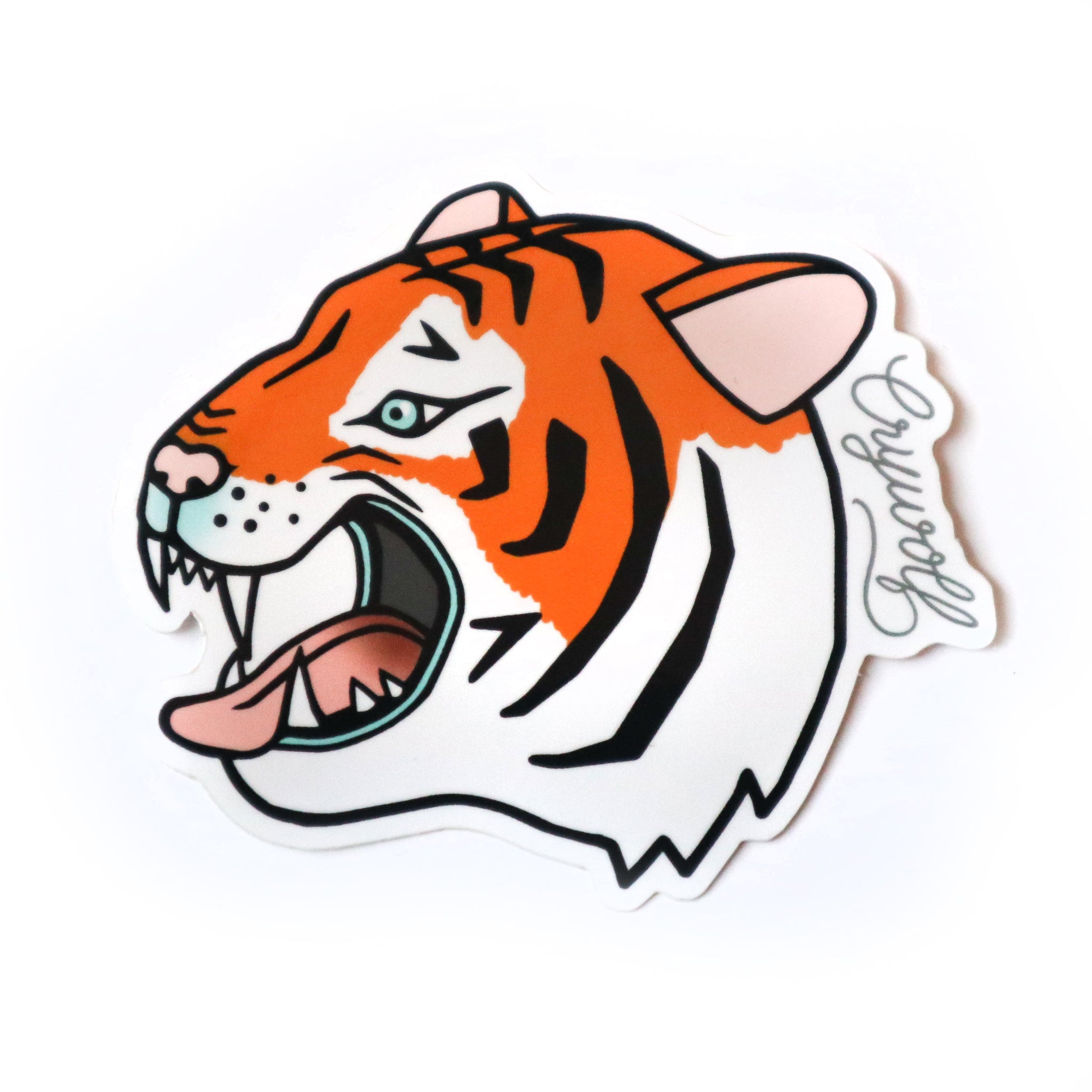 Tiger Heart Sticker