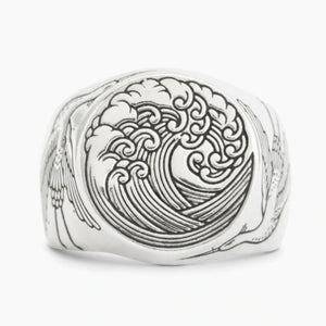 The Great Wave Signet Ring